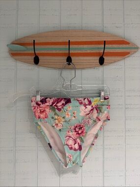 Floral High-Waist Bikini Bottom